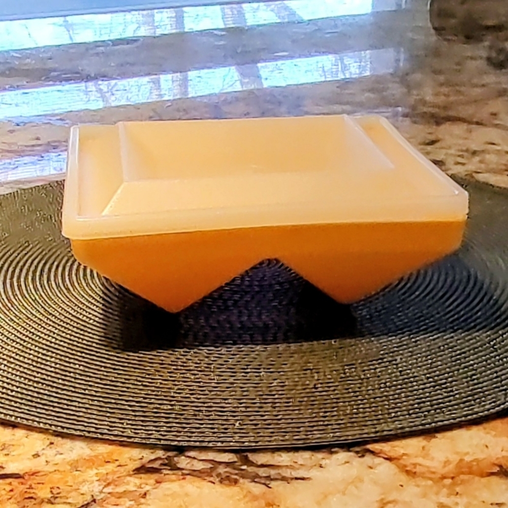Tupperware Bright Yellow Storage "Get Together" divided Retro Container.